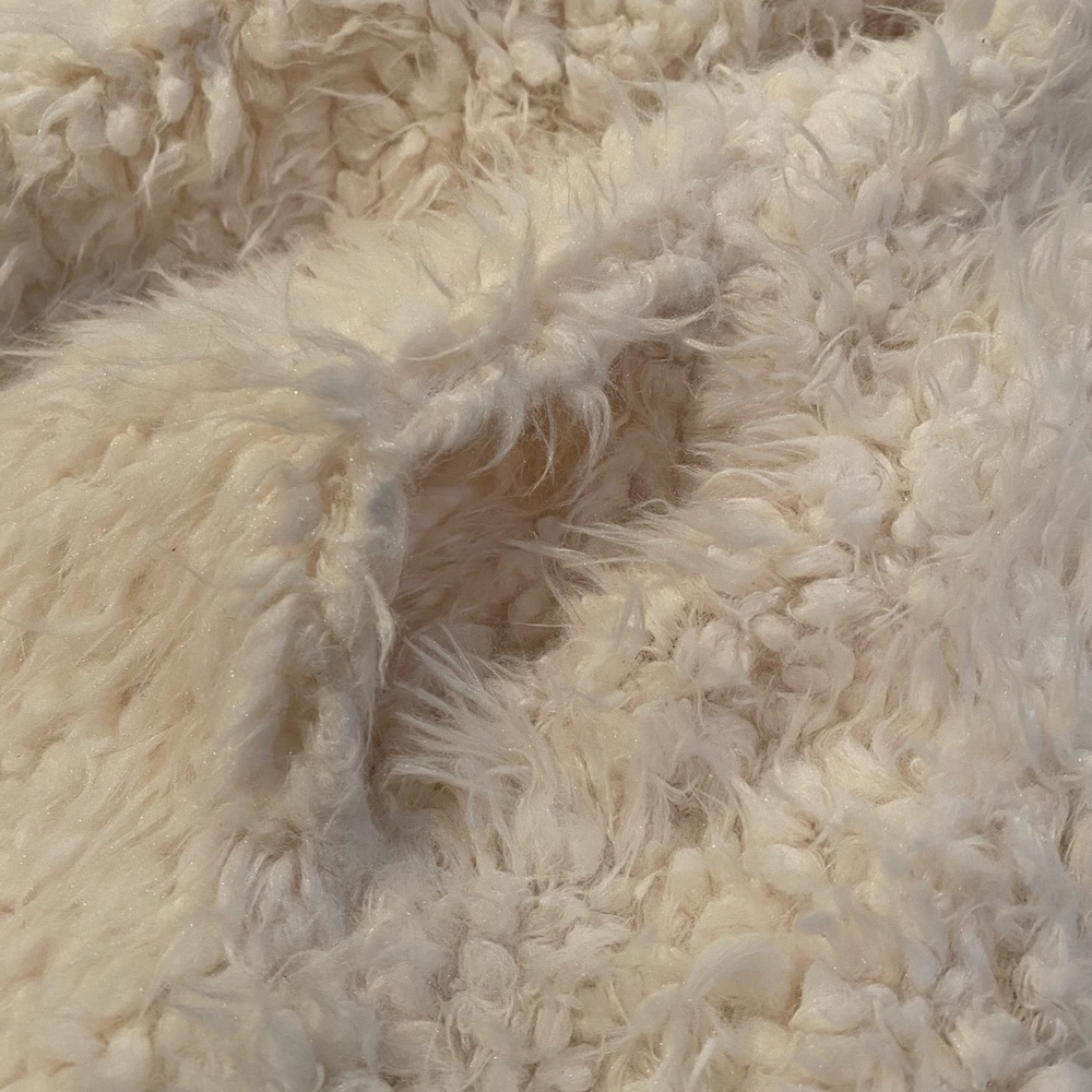 White Fuzzy Jacket - Picture 3 of 7